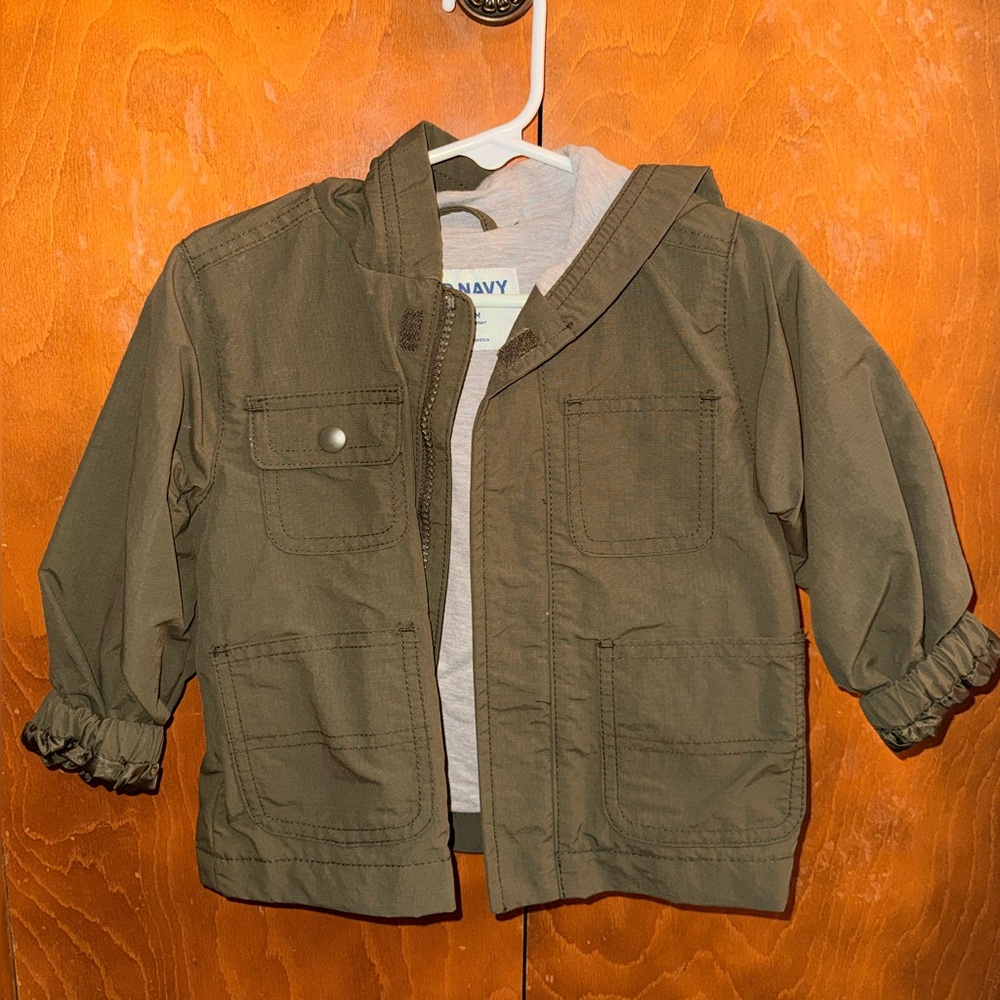 Old Navy Kids Olive Raincoat